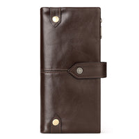 PureOnSkin Unisex Premium Fashion Personality Leather Wallet Low-Chemical Secure Buckle Wallet