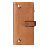 PureOnSkin Unisex Premium Fashion Personality Leather Wallet Low-Chemical Secure Buckle Wallet
