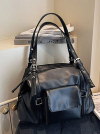 PureOnSkin Women's Premium Multiple Pockets Handbag High-Quality Low-Chemical Daily Shoulder Bag