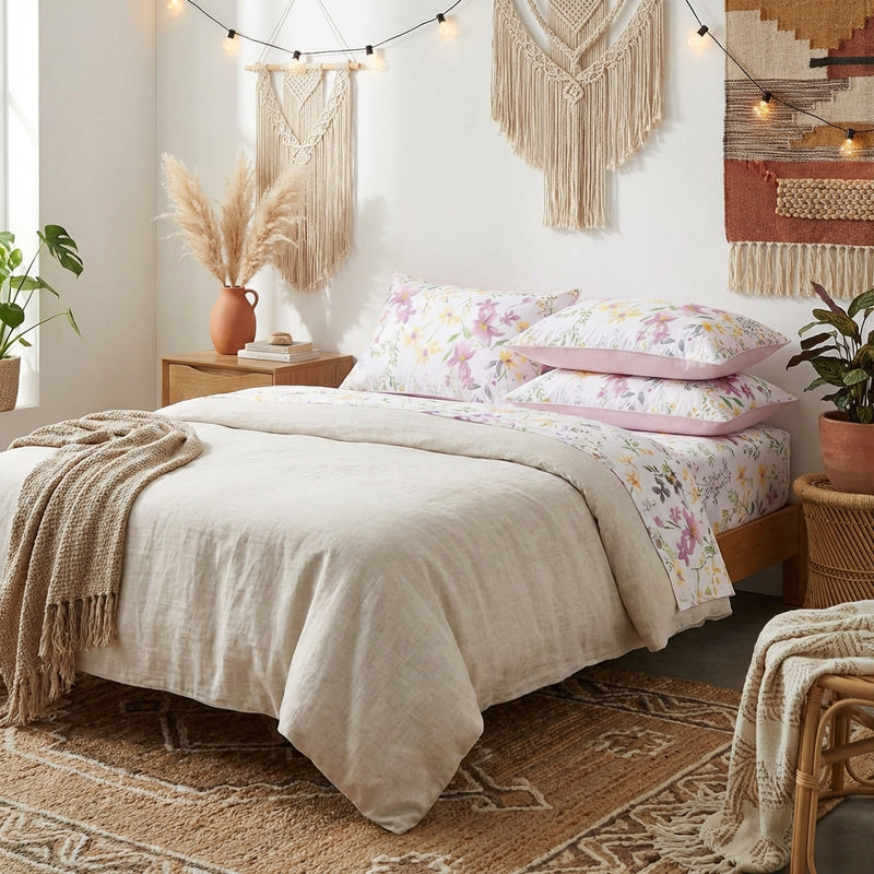 Almohada hipoalergénica de algodón de fibra larga | PureOnSkin Bed – Topo