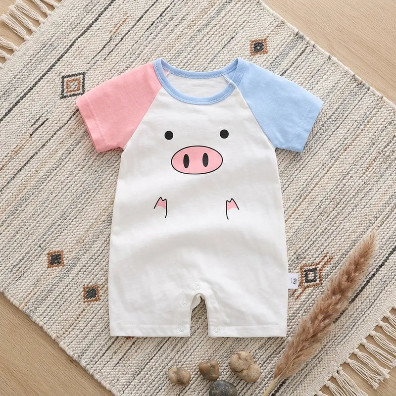 Ropa de bebé recién nacido, mono de verano, pijamas – Blanco