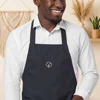PureOnSkin Adjustable Organic Cotton Kitchen Apron - Hypoallergenic Frictional Protection