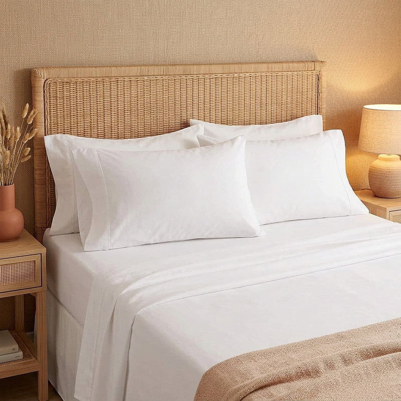 Queen 4 Piece Egyptian 100% Cotton 1000 Thread Count Sheet Set