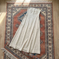 PureOnSkin Breathable Smocked Back Hemp & Cotton Tube Dress for Sensitive Skin & Eczema Comfort