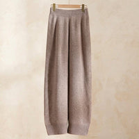 Women’s 100% Australian Merino Wool High Waisted Wide Leg Knitted Pants