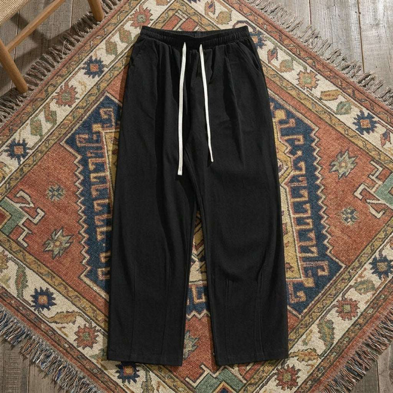 PureOnSkin Breathable Women’s Cotton Wide Leg Pants for Sensitive Skin & Eczema Comfort – Black