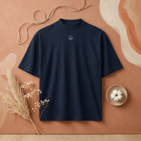 PureOnSkin Unisex Organic Cotton Oversized High Neck T-Shirt