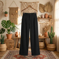 Women’s Summer Linen Blend Trousers | Breathable Cotton