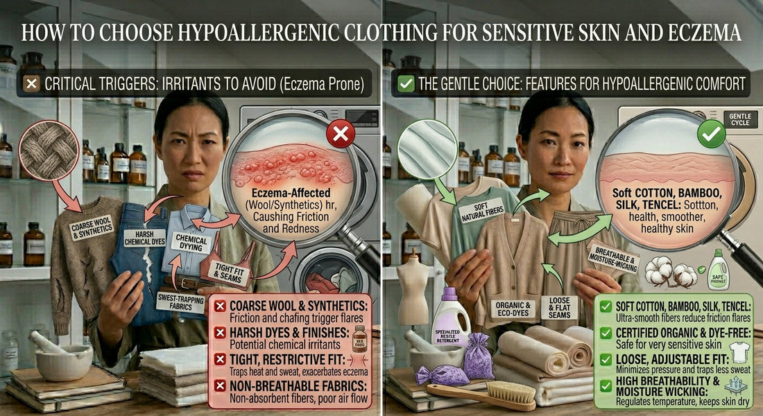 How to Choose Hypoallergenic Clothing for Sensitive Skin and Eczema