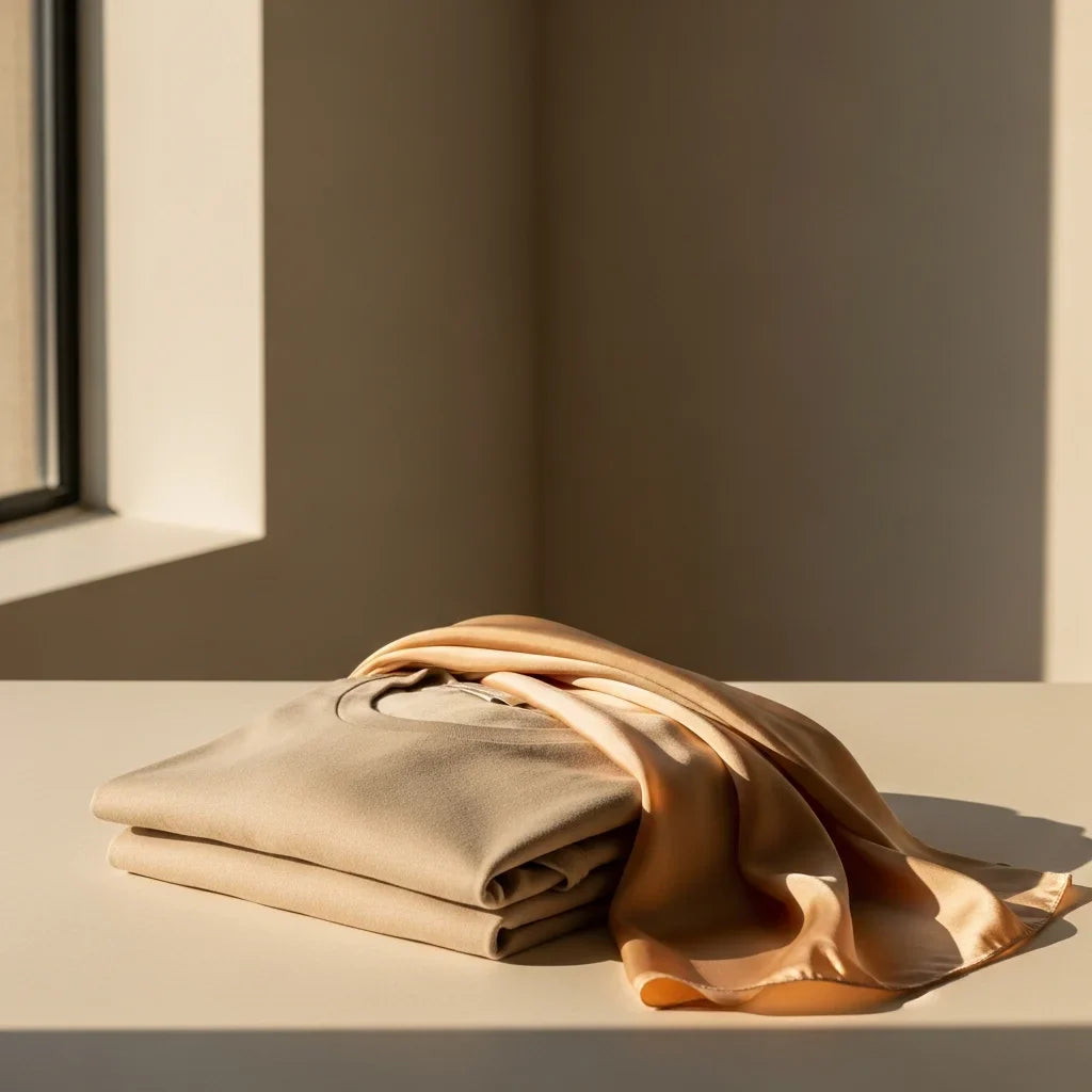 A selection of premium, hypoallergenic organic cotton t-shirts designed for individuals with sensitive skin.