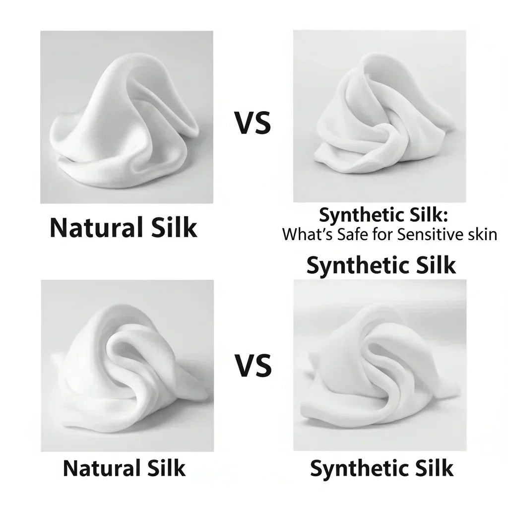 Article image: Natural Silk vs Synthetic Silk: What's Safe for Sensitive Skin? - hero
