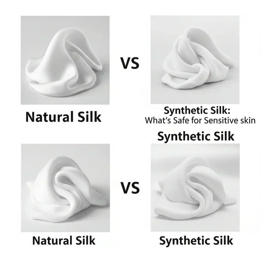 Article image: Natural Silk vs Synthetic Silk: What's Safe for Sensitive Skin? - hero