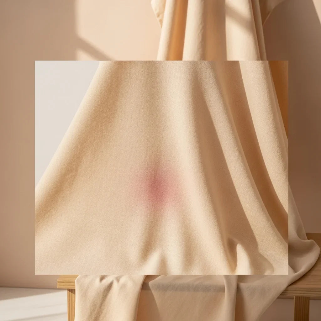 Hero image showing signs of a child's clothing allergy rash caused by synthetic fabrics.