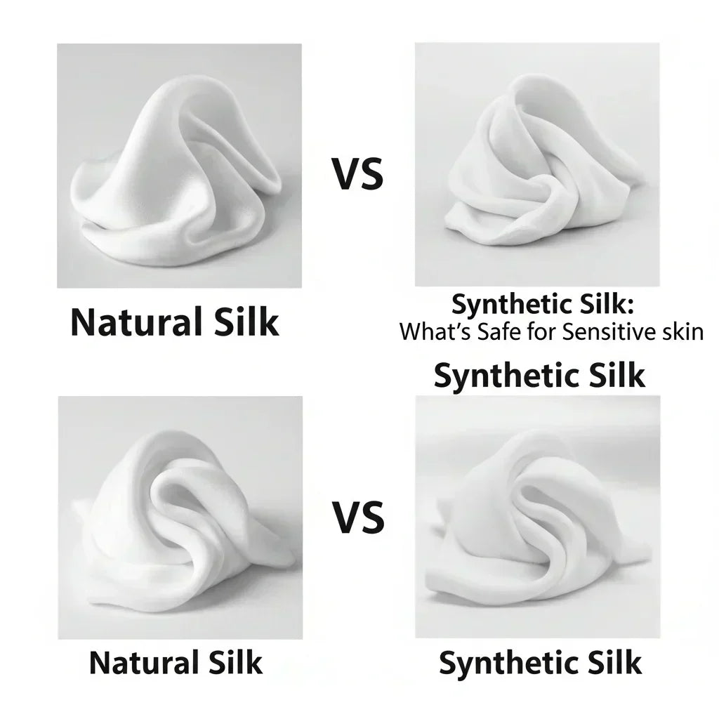 Article image: Natural Silk vs Synthetic Silk: What's Safe for Sensitive Skin? - hero