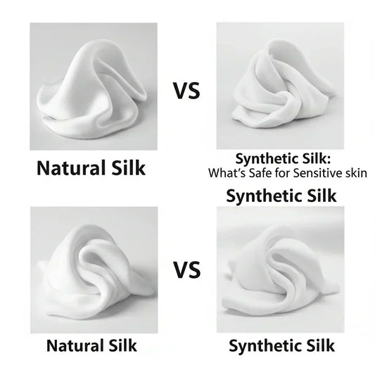 Article image: Natural Silk vs Synthetic Silk: What's Safe for Sensitive Skin? - hero