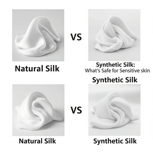 Article image: Natural Silk vs Synthetic Silk: What's Safe for Sensitive Skin? - hero