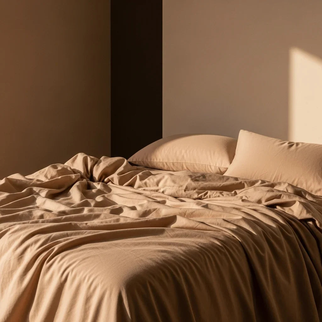 Hero image for an article debunking the high thread count myth and explaining what actually matters for high-quality bed sheets.