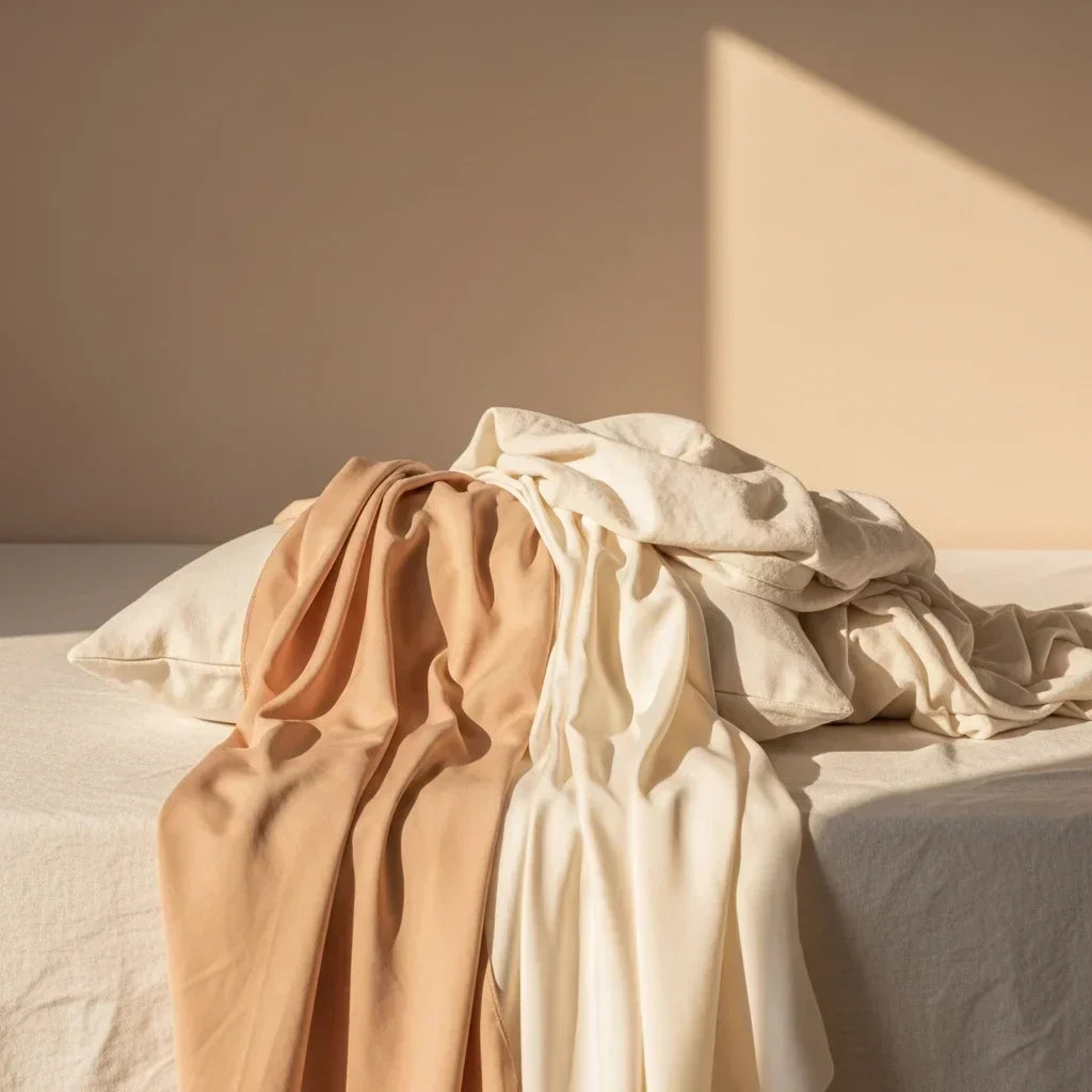 Hero image for an article exploring the manufacturing process of bamboo fabric and its actual environmental impact.