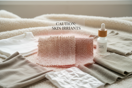 The ultimate guide to clothing and bedding for sensitive skin (2026 edition): learn how cotton, linen, bamboo, and silk fabrics keep skin calm, comfortable, and irritation-free.