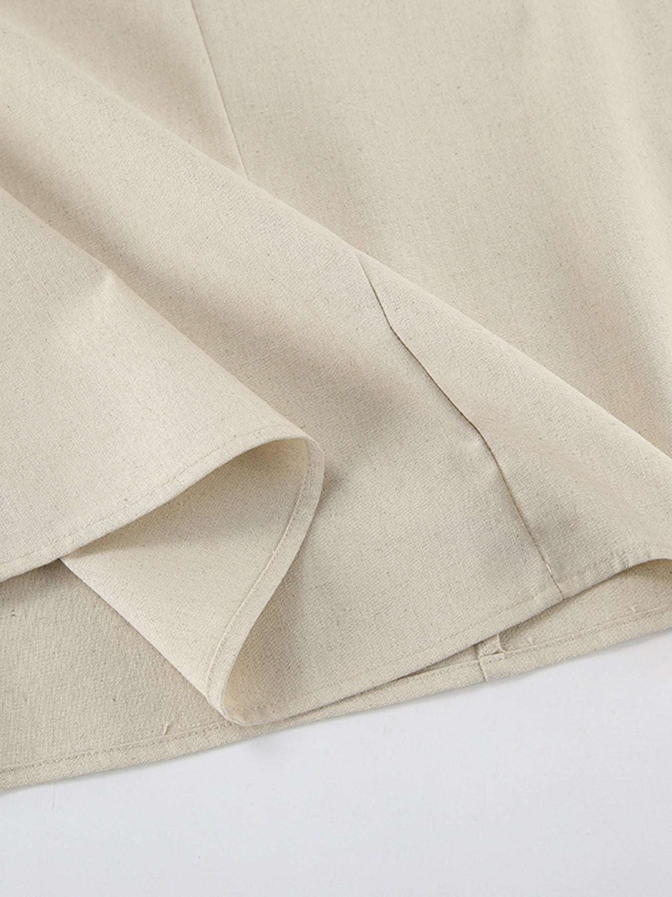Detailed weave of the Smocked Back Hemp & Cotton Tube Dress showing the durable and eco-friendly hemp and cotton fibers.