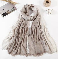 Men's 100% Cotton Striped Long Scarf