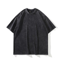 Men's Direct Spray Print Loose Pure Cotton Washed Vintage Hoodie