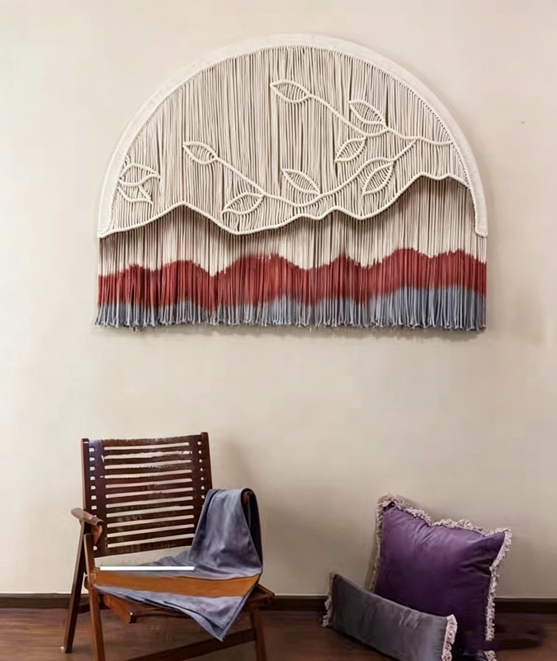 Handmade tapestry circular wall decoration – Image color 3