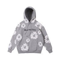 Men's High Street Cotton Foaming Print Fleece Hoodie