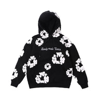 Men's High Street Cotton Foaming Print Fleece Hoodie
