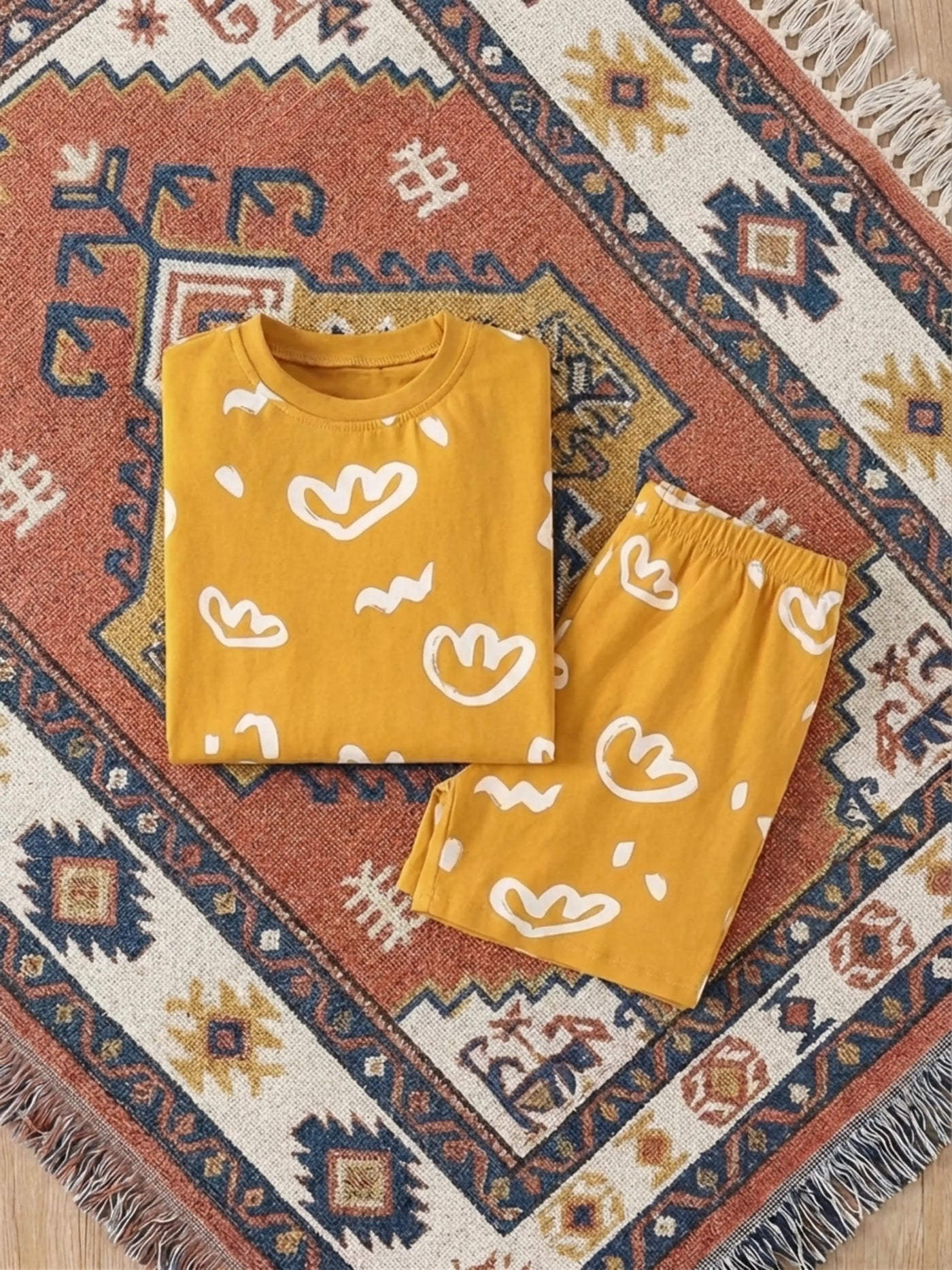 Children’s Pure Cotton Top & Shorts Set
