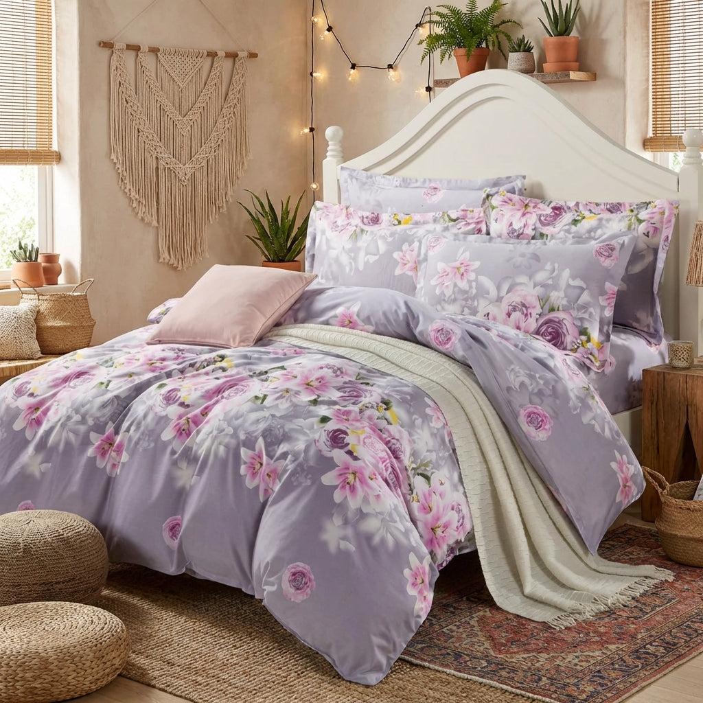 Hypoallergenic 4-Piece Cotton Sheets | PureOnSkin Bedding