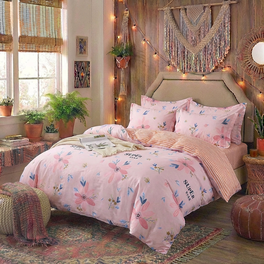 Hypoallergenic 4-Piece Cotton Sheets | PureOnSkin Bedding