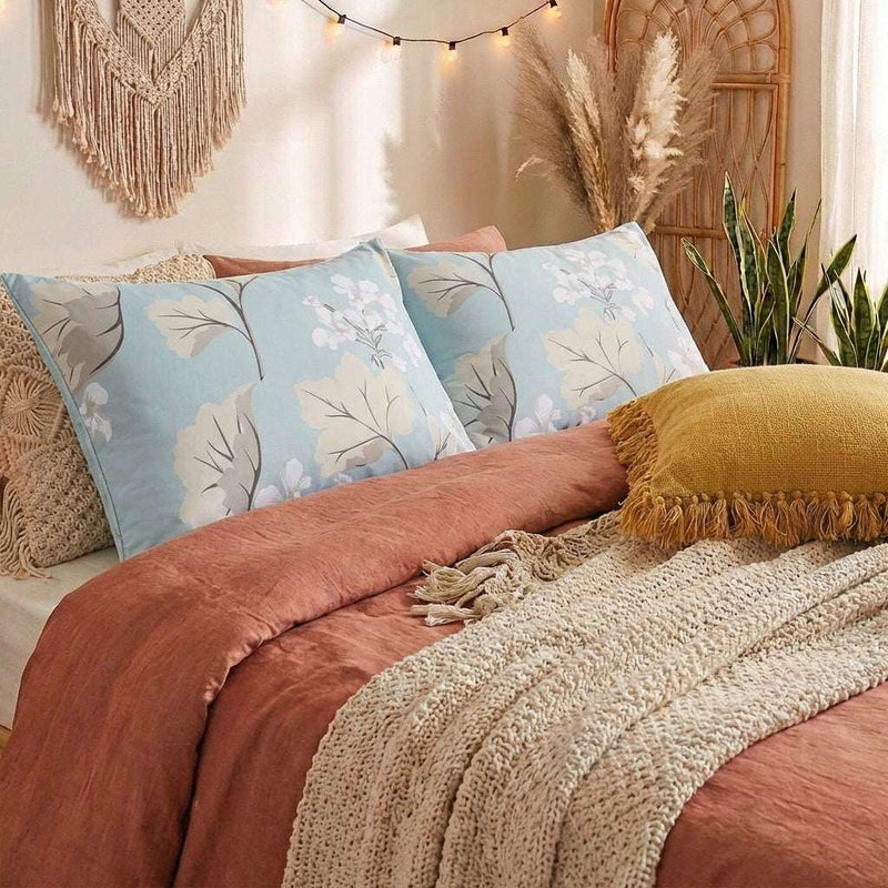 Long Staple Cotton Hypoallergenic Pillow – Light sky blue
