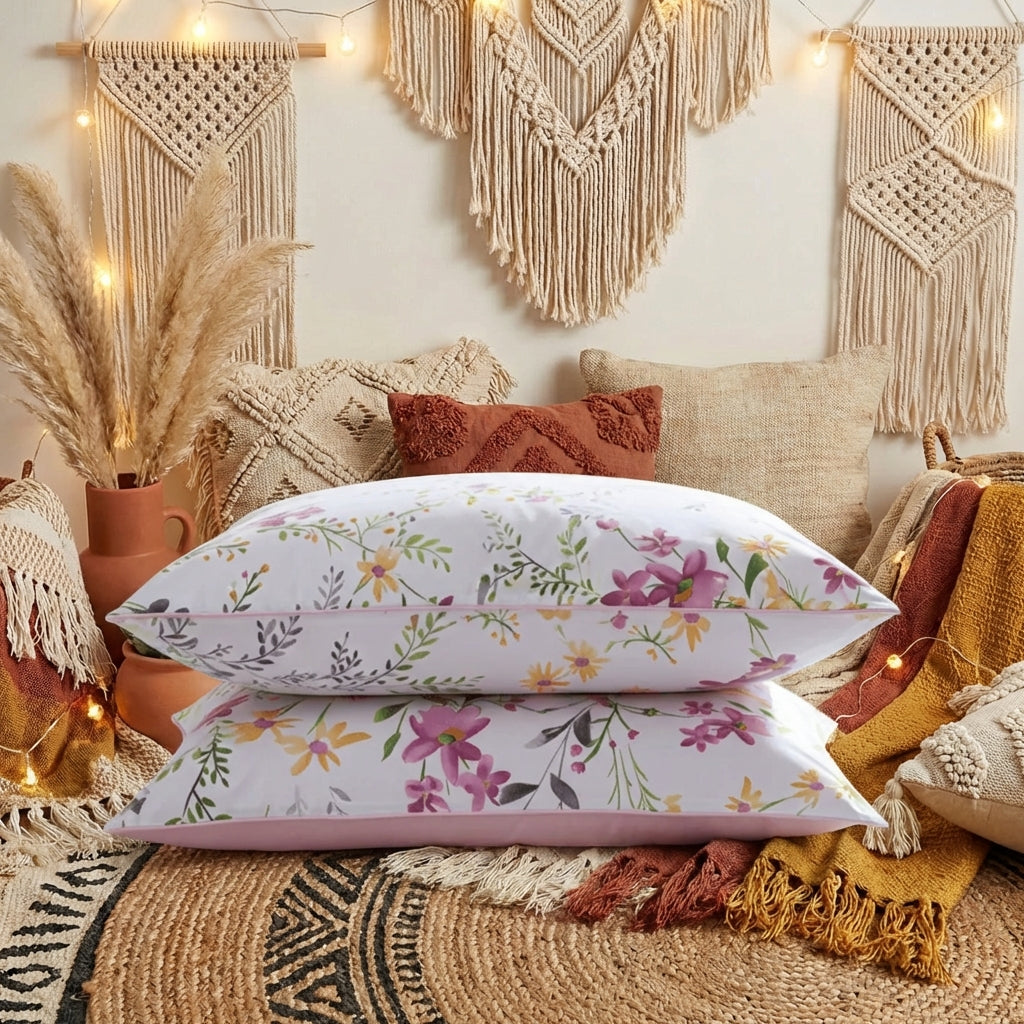 Long Staple Cotton Hypoallergenic Pillow | PureOnSkin Bed