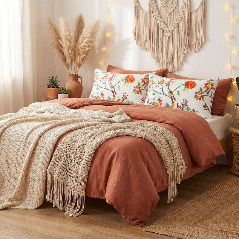 Long Staple Cotton Hypoallergenic Pillow – Pink bird