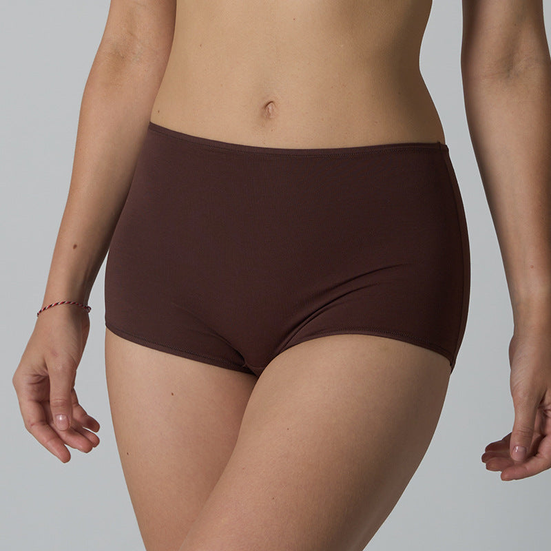 Women's High-Waist Cotton Boxer Briefs
