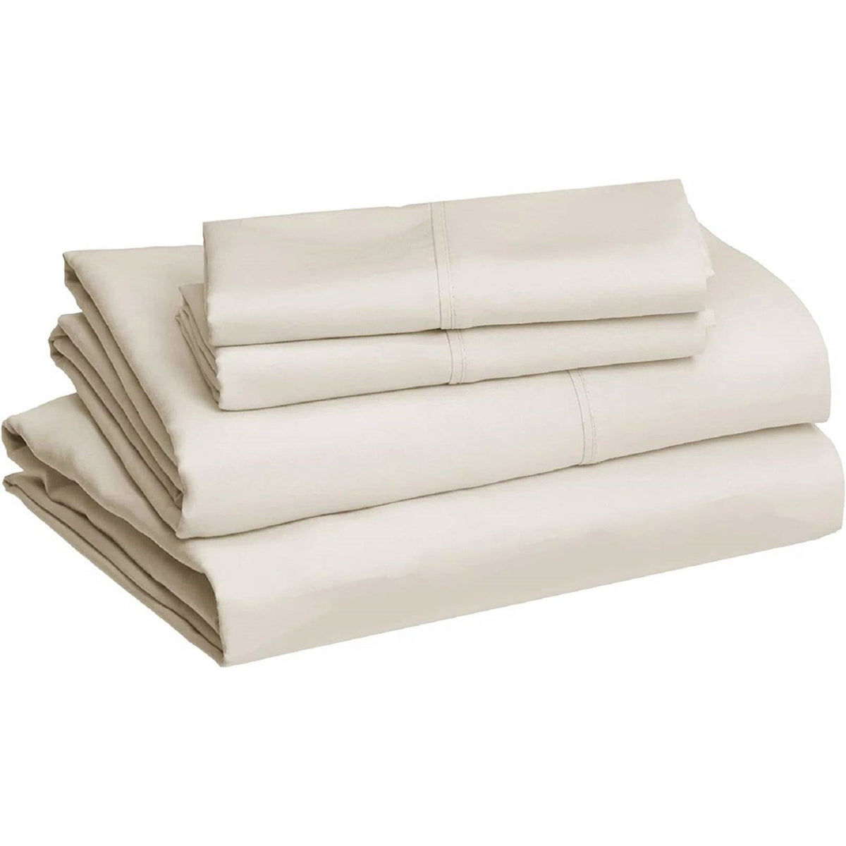 Full Ivory 100% Egyptian Cotton 1000 Thread Count 4 Piece Sheet Set