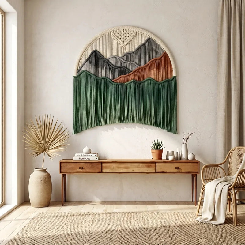 Handwoven Arch Pure Cotton Tapestry – Image 1