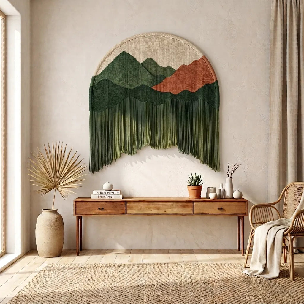 Handwoven Arch Pure Cotton Tapestry