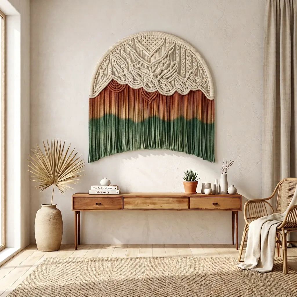 Handwoven Arch Pure Cotton Tapestry