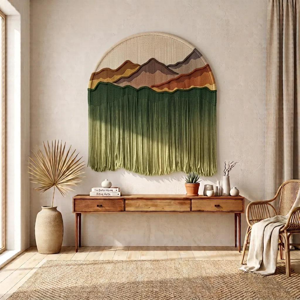 Handwoven Arch Pure Cotton Tapestry
