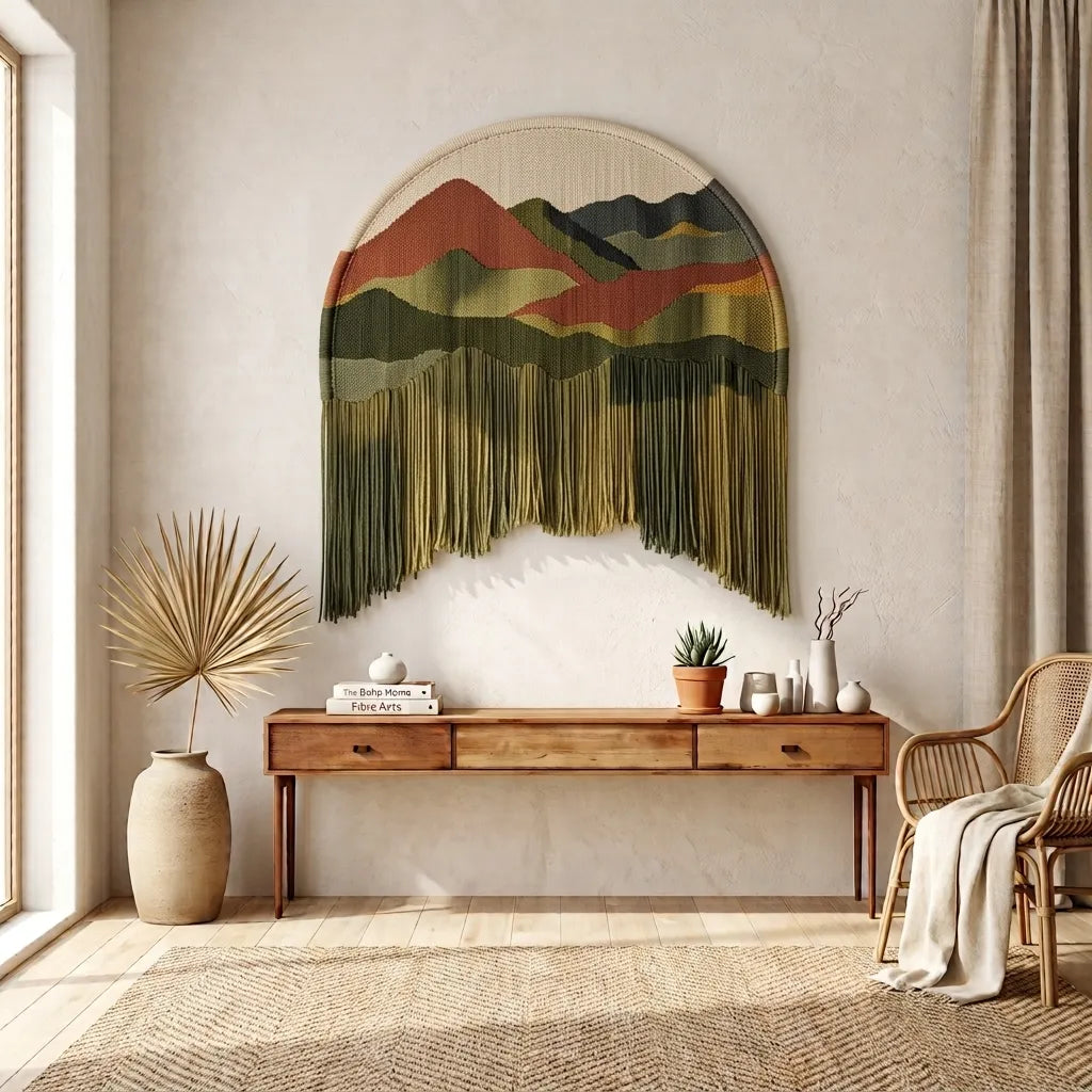 Handwoven Arch Pure Cotton Tapestry