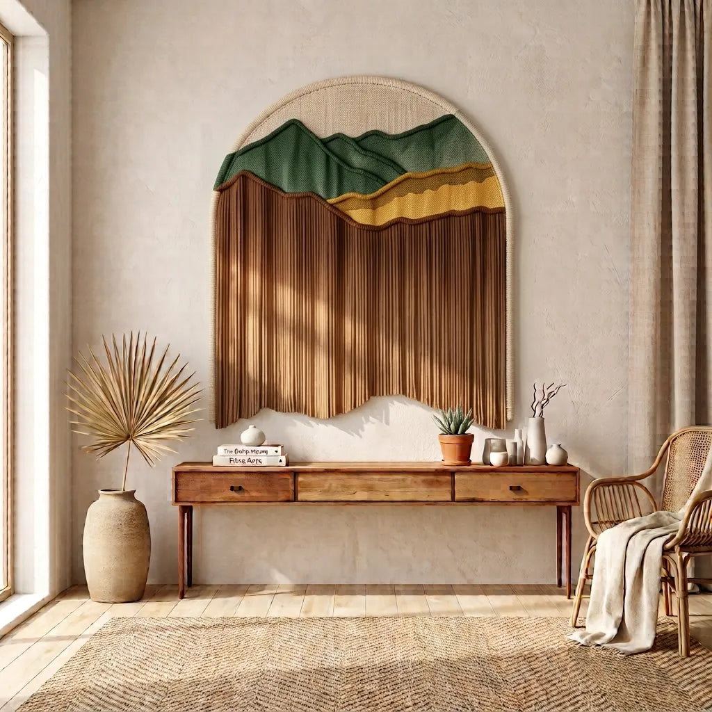 Handwoven Arch Pure Cotton Tapestry
