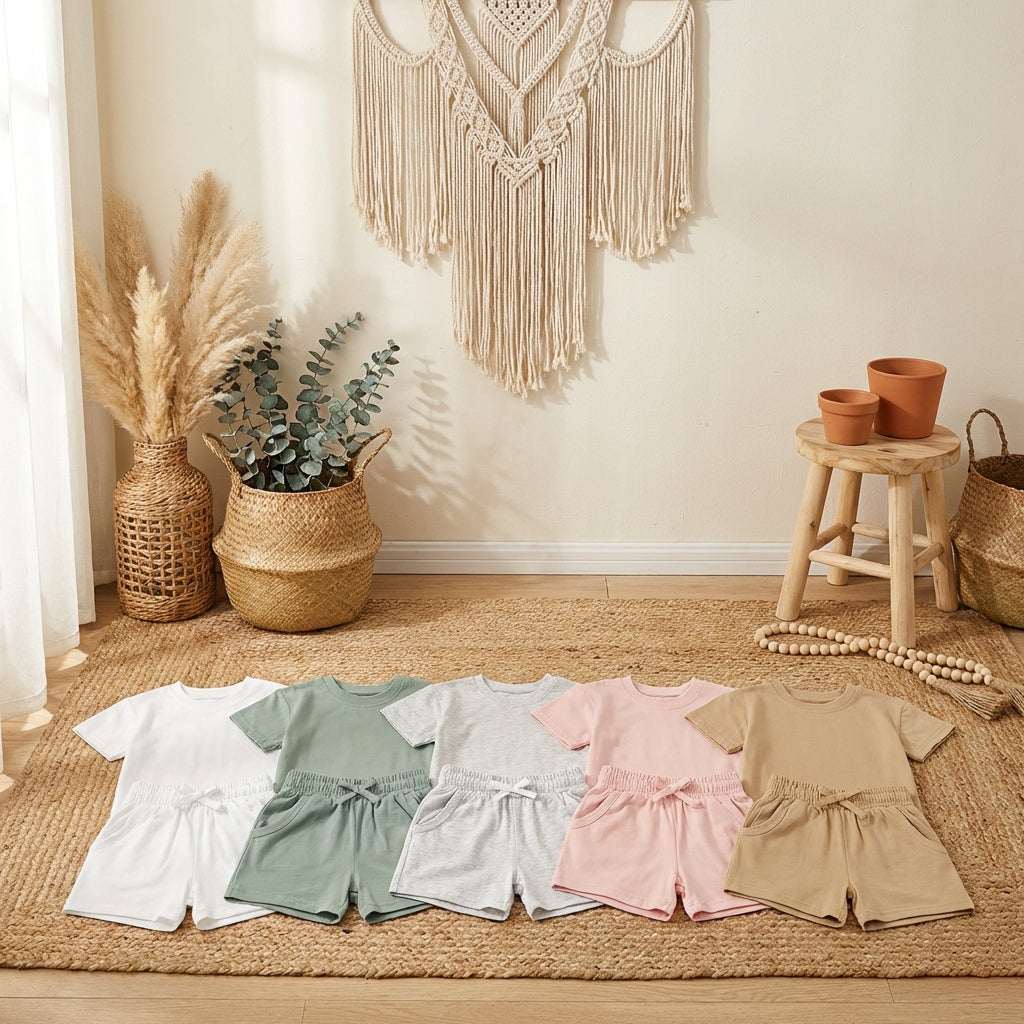 Baby & Toddler Organic Cotton Shorts Set: Ultra-Gentle on Sensitive Skin