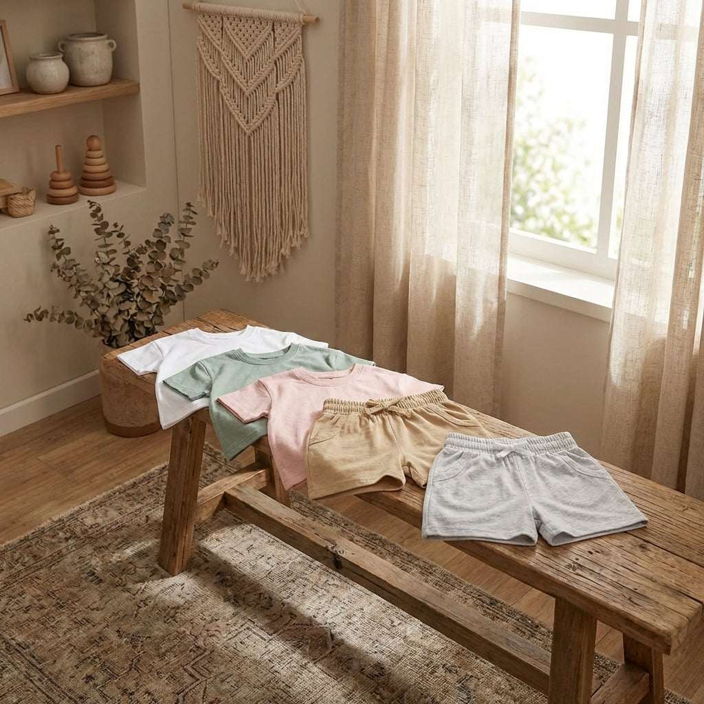 Baby & Toddler Organic Cotton Shorts Set: Ultra-Gentle on Sensitive Skin