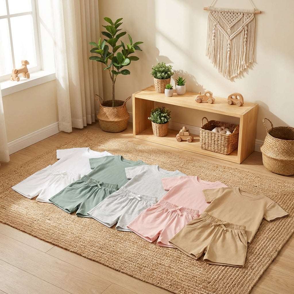 Baby & Toddler Organic Cotton Shorts Set: Ultra-Gentle on Sensitive Skin