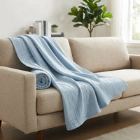 PureOnSkin Organic Cotton Gauze Double Wrap Blanket