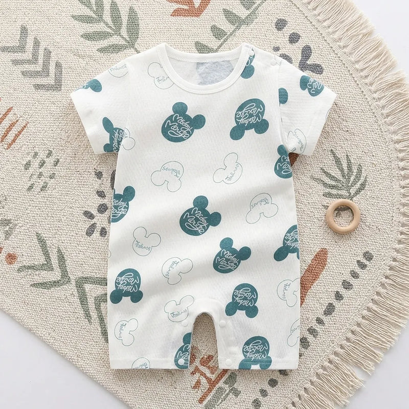 Ropa de bebé recién nacido, mono de verano, pijamas – Azul oscuro