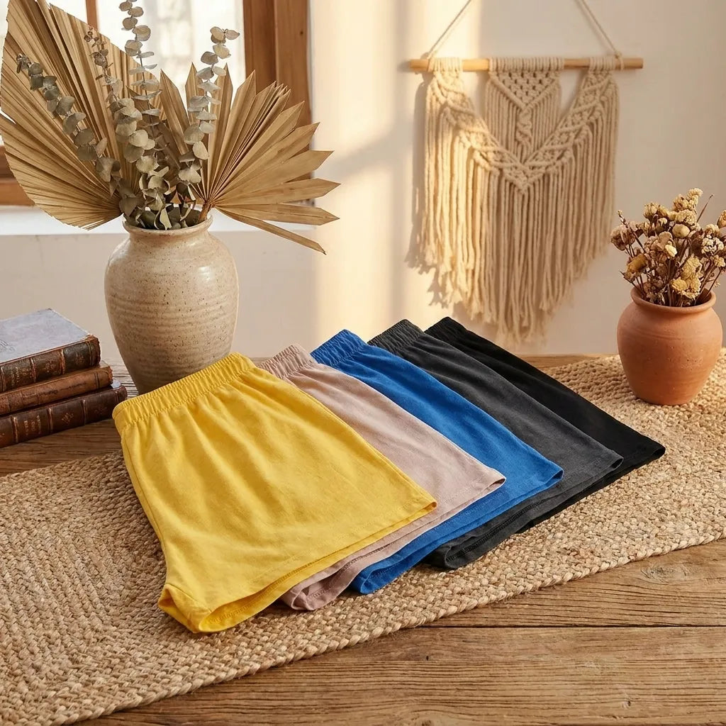 PureOnSkin Friction-Free Pure Cotton Women Plus Size Shorts for Sensitive Skin & Dermatitis