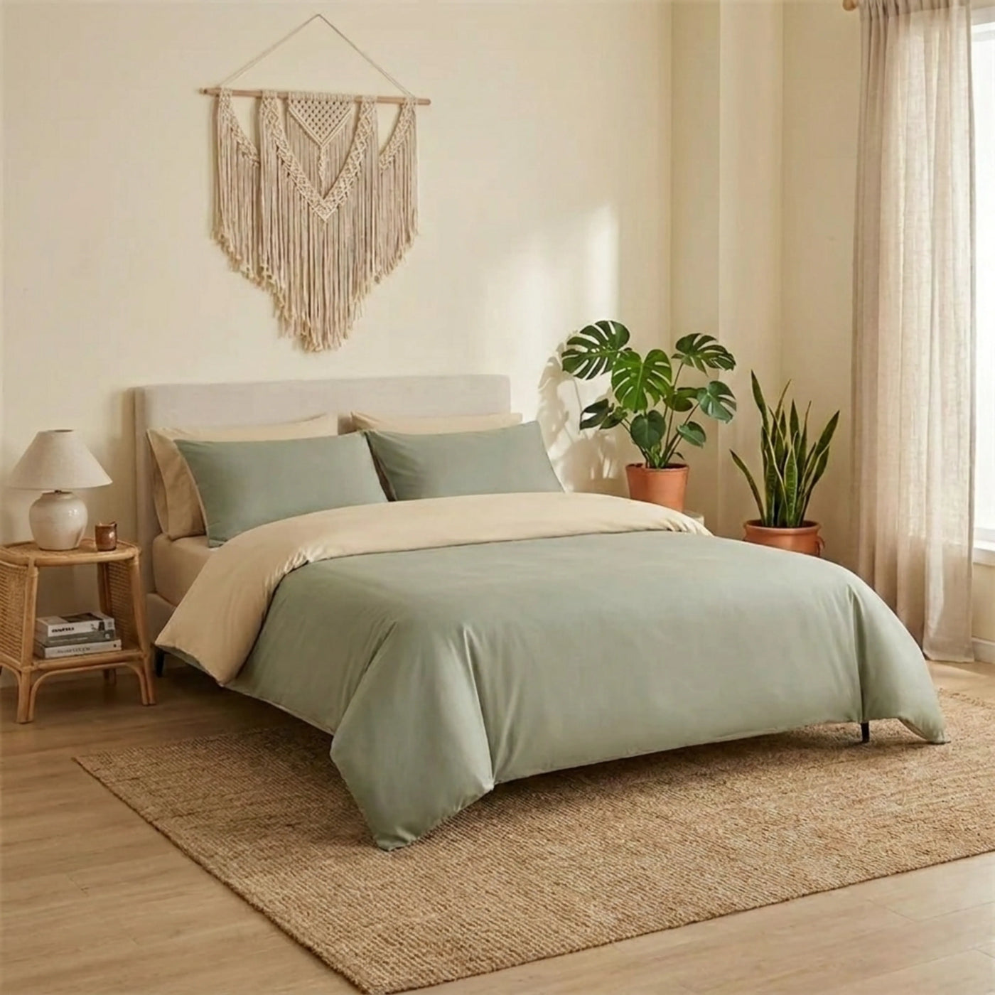 PureOnSkin Luxury Twill Pure Cotton Bedding Set for Sensitive Skin & Eczema Relief